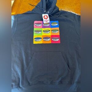 Champion Noosa black hooded sweatshirt size‎ xl custom made